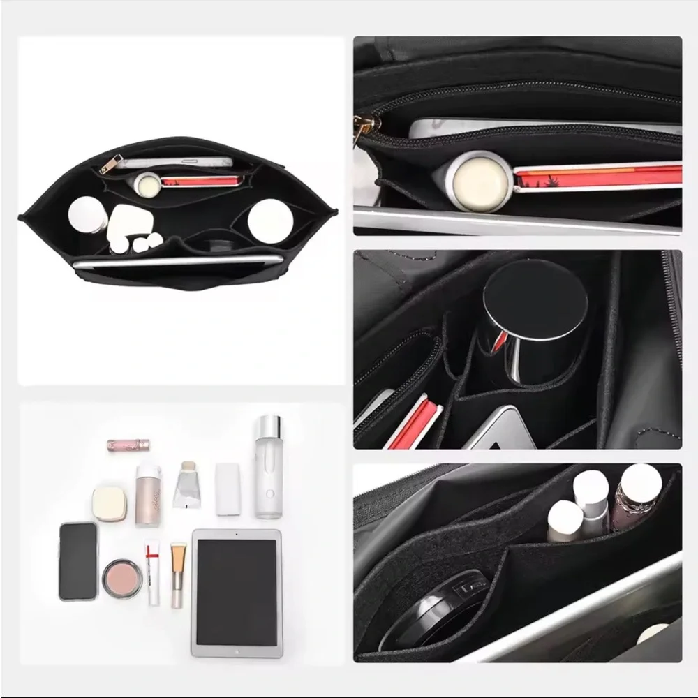 Longchamp Small Le Pliage Pouch Purse Felt Handbag Bag Insert Organizer